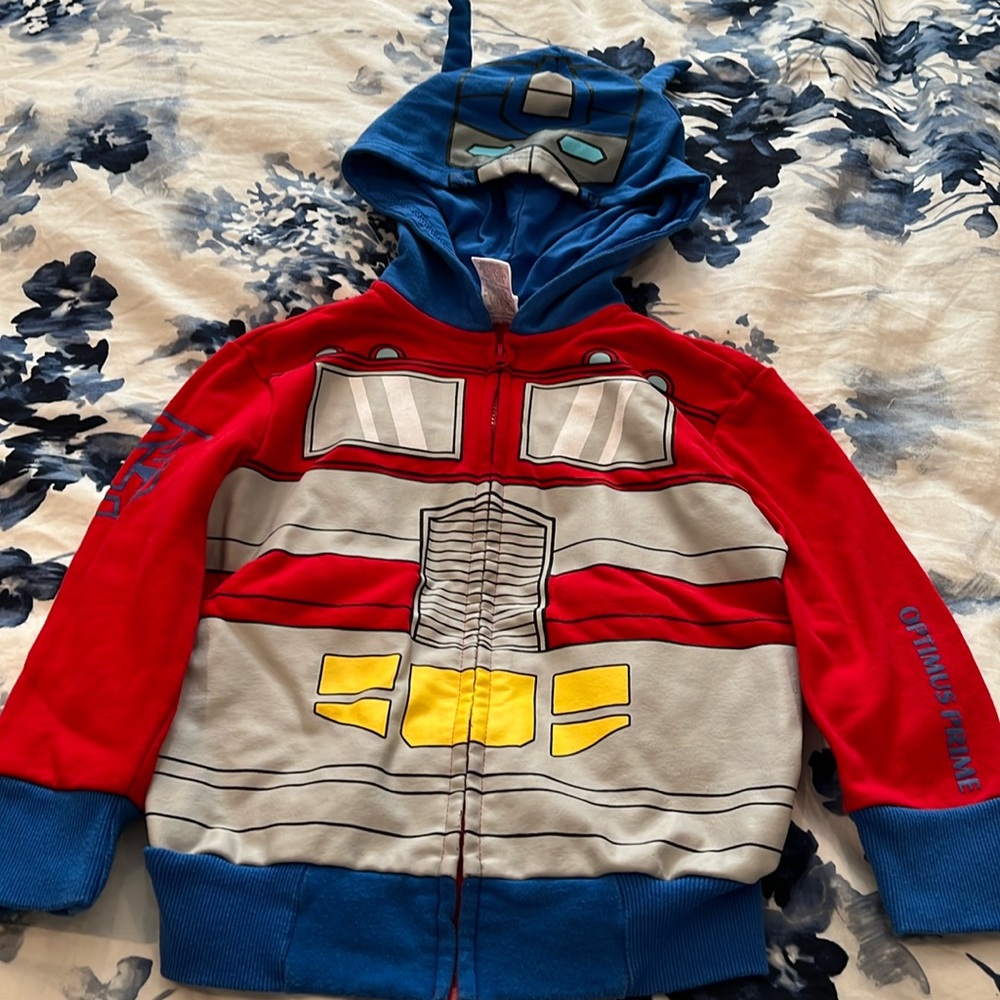 Optimus Prime Transformer Sweatshirt Size 4/5